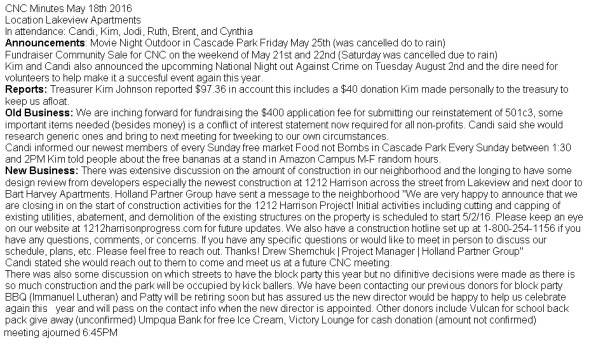 cnc may minutes 2016