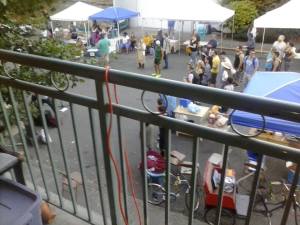 Block Party off our balcony