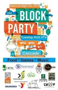 2015 poster National Night Out Block Party