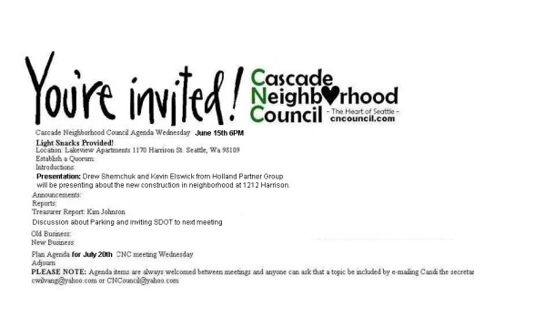 agenda CNC June 15th 2016