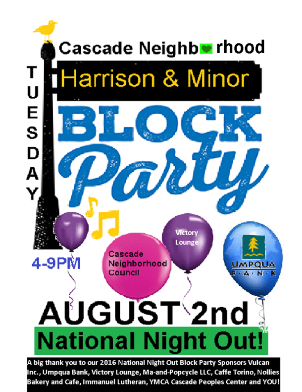 2016 Cascade Block Party