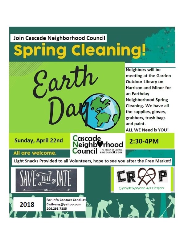CNC Earthday Spring Clean 2018