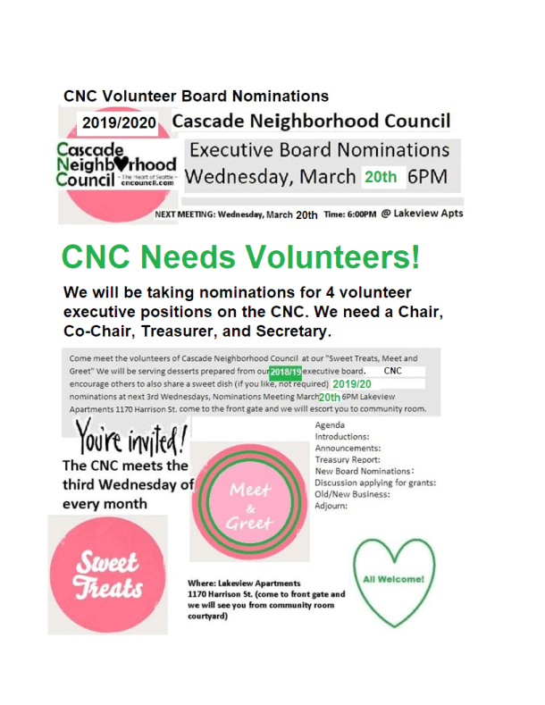 Invite 2019 Nominations March 20th